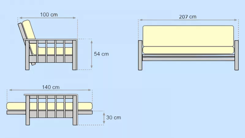 futon lit convertible japonais – Image 2